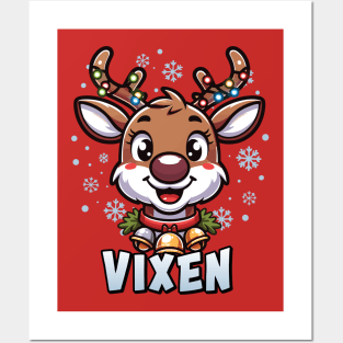 Santa’s Reindeer Vixen Xmas Group Costume Posters and Art